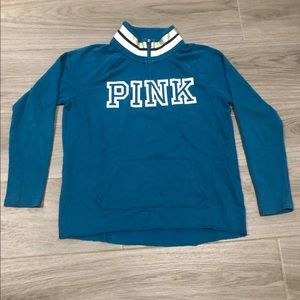 victoria’s secret pink half zip sweatshirt